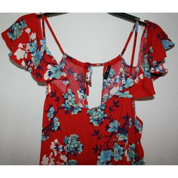 Bebop Women's Juniors Romper Jumper Size Large Red - Picture 2 of 3